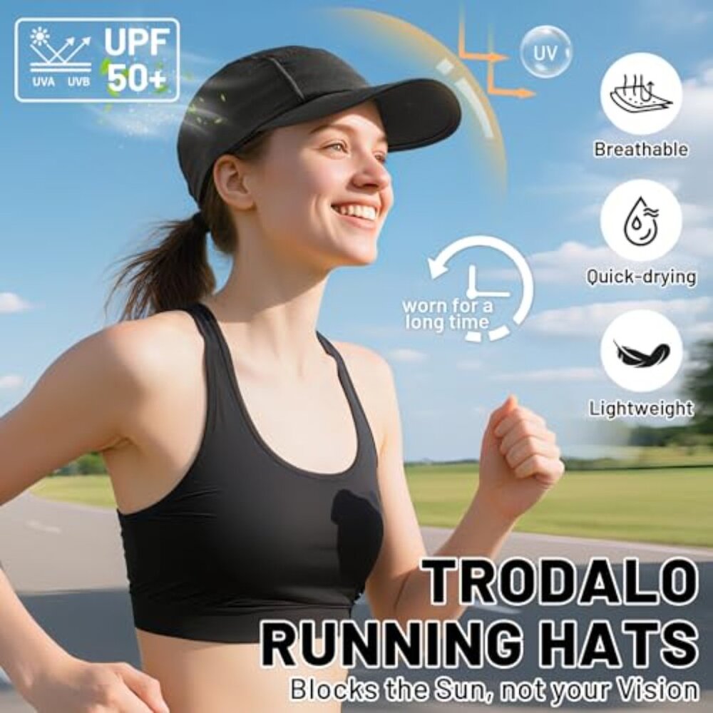 Lightweight Sport Cap Quick Drying Foldable UPF50… - image 3